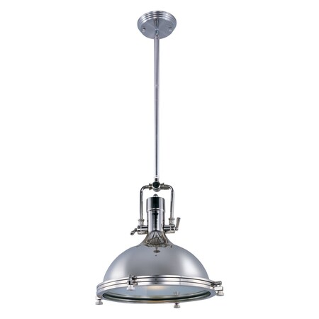 Maxim One Light Frosted Glass Polished Nickel Mono Point 25109FTPN